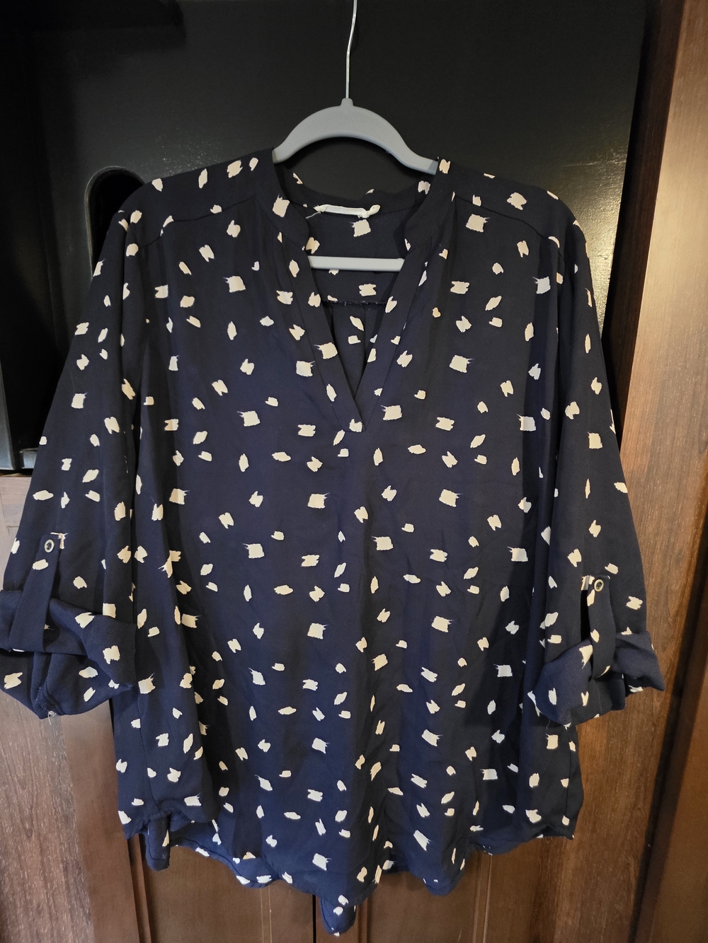 Lush Abstract Print Blouse
